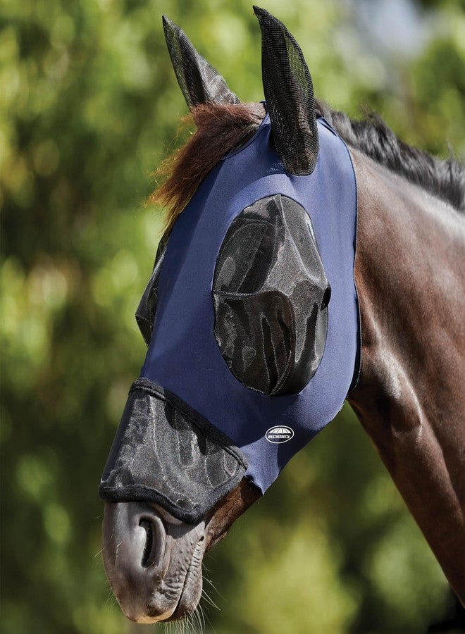 WeatherBeeta ComFiTec Luxe Bug Eye Saver with Ears and Nose, Navy/Black, Full - Image 2